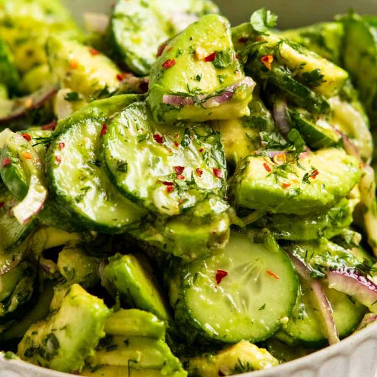 Close up of Avocado Salad