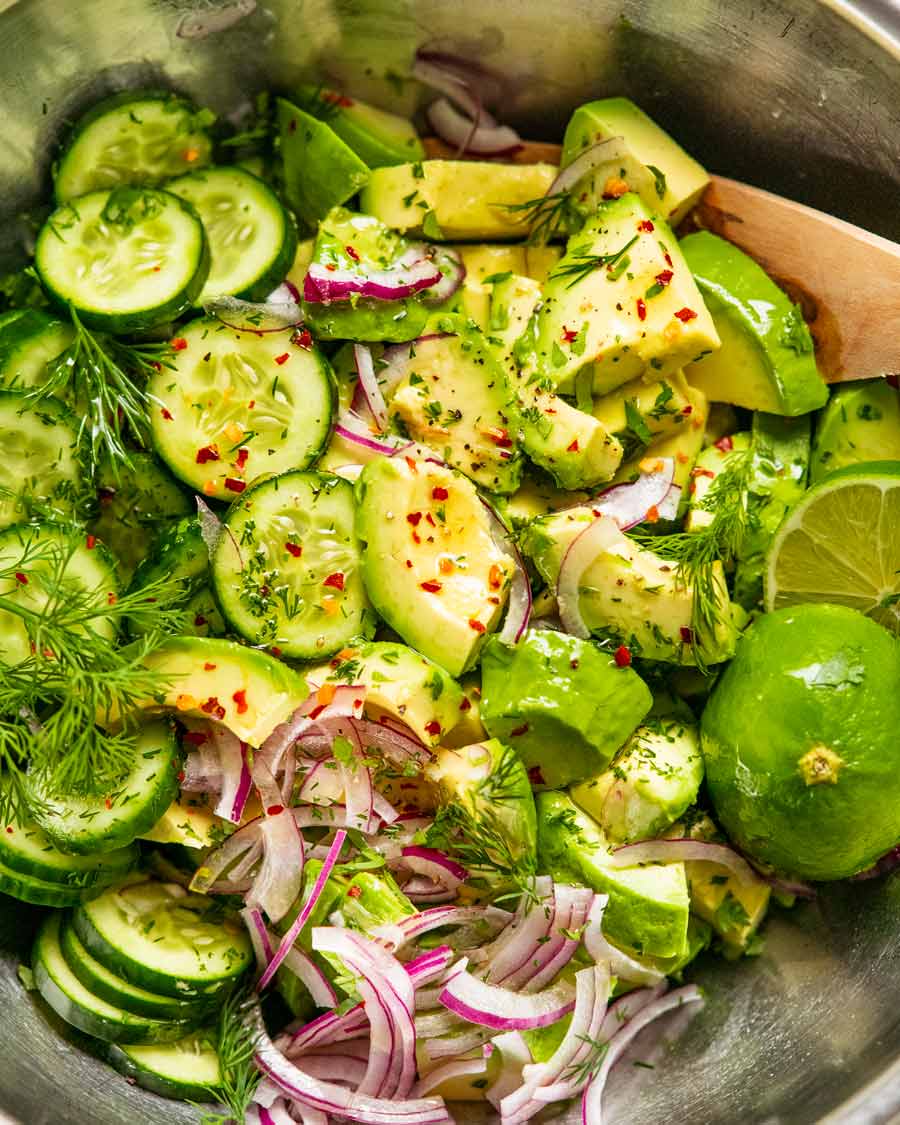 Bowl of Avocado Salad