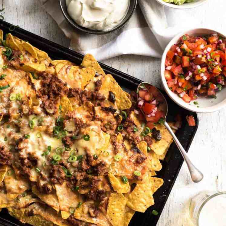 Ripper Beef Nachos - The secret to the ultimate nachos is a 5 ingredient, 5 minute Nachos Cheese sauce!