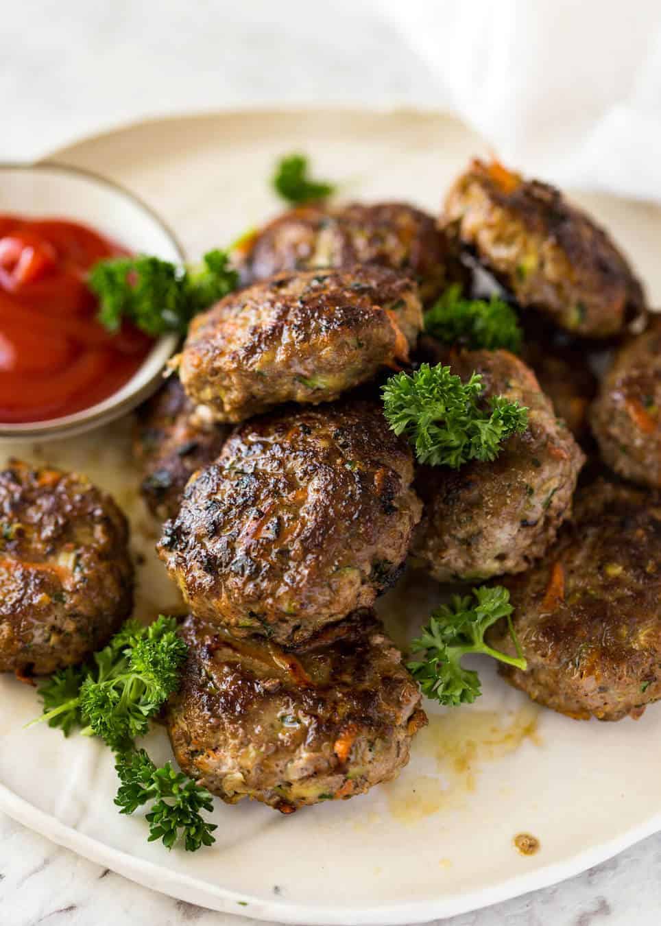 This is how to make plump, juicy, extra tasty rissoles with hidden veggies! www.recipetineats.com