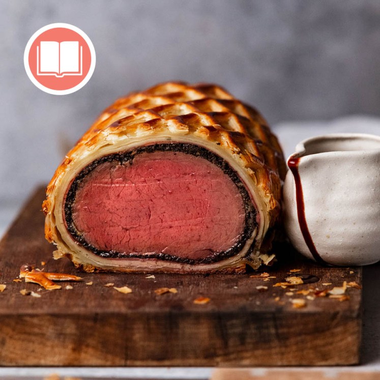 Beef wellington from RecipeTin Eats "Dinner" cookbook by Nagi Maehashi