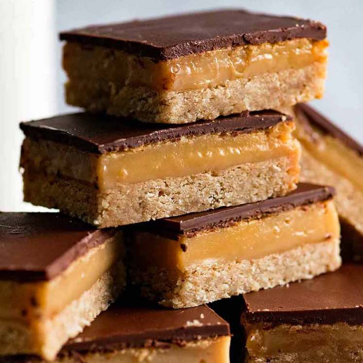 Pile of Caramel Slice