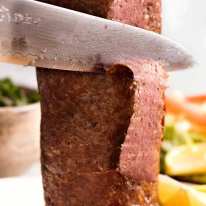 Carving Doner Kebab Meat