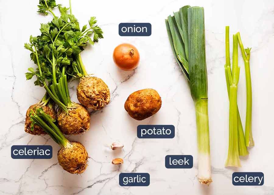 Ingredients in Celeriac Soup