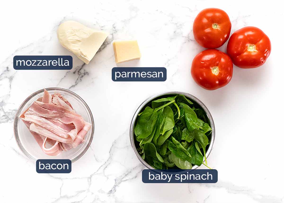 Ingredients in Chicken pasta bake