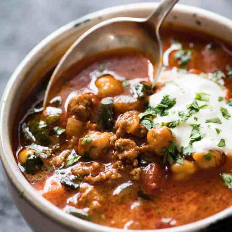 A chickpea soup exploding with flavour! Tastes like Chicken Shawarma in soup form with lamb, quick to make, nutritious and filling. recipetineats.com