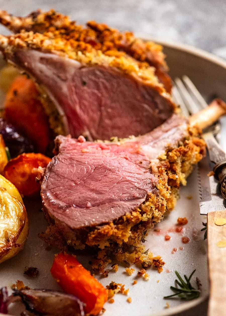 Cut Rosemary Crumbed Rack of Lamb