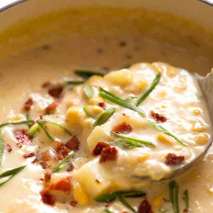 Corn Chowder - the world most easy soup recipe, ever!