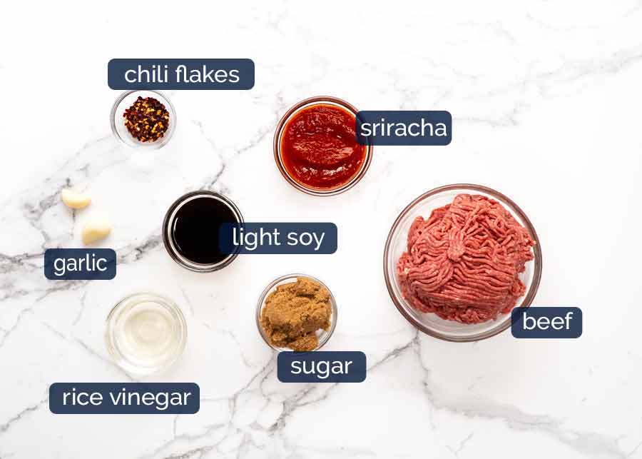 Firecracker beef ingredients