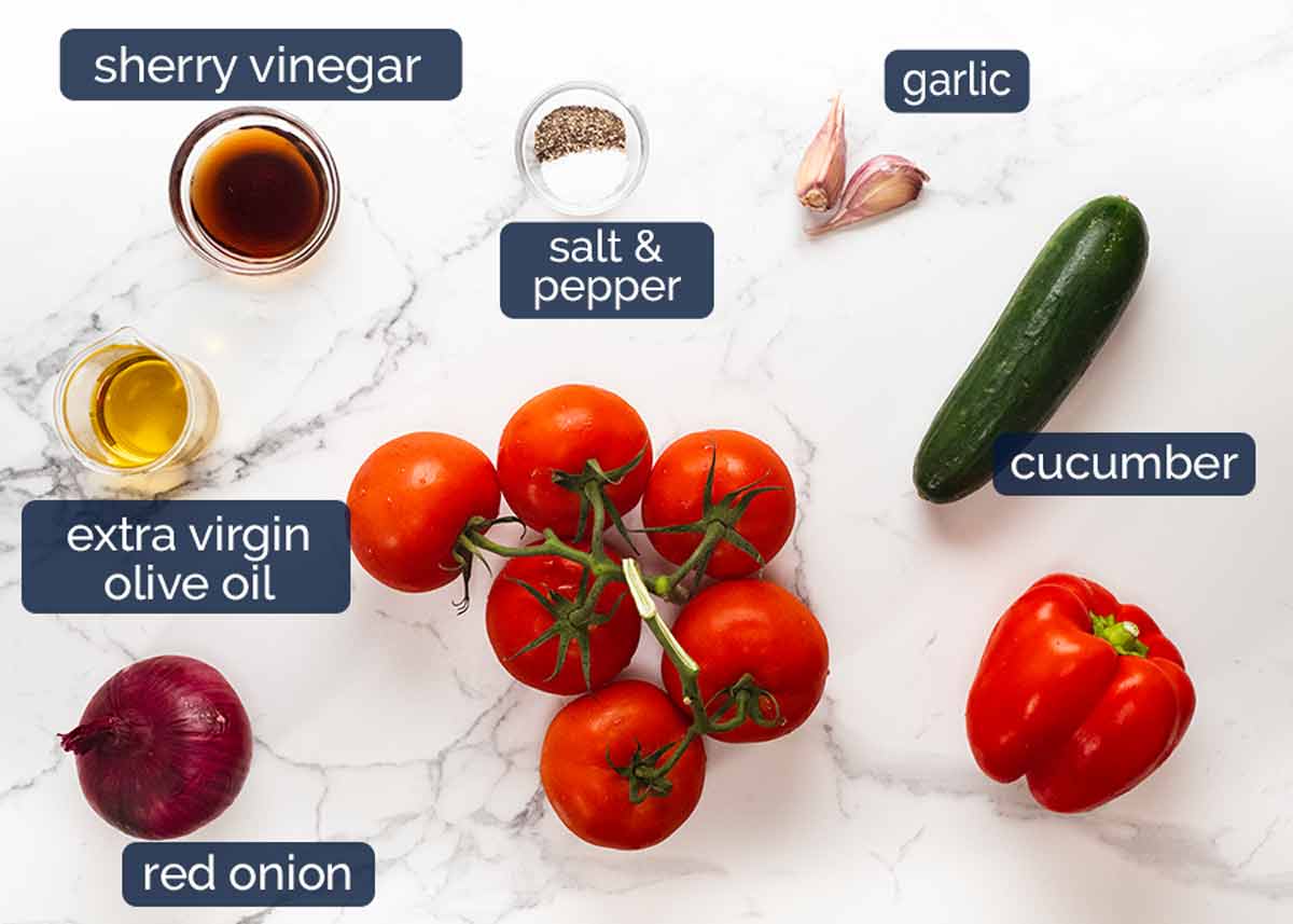 Ingredients in Gazpacho