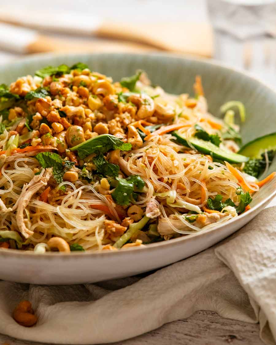 Close up photo of Glass noodle salad