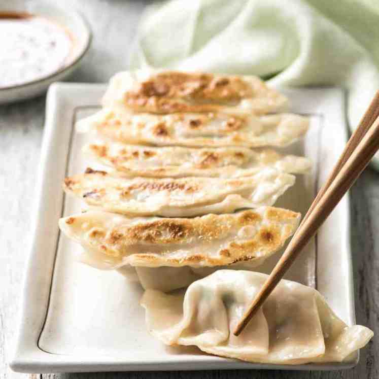 Gyoza (Japanese Dumplings) - A traditional Japanese recipe! Plus a VIDEO to learn how to wrap them!