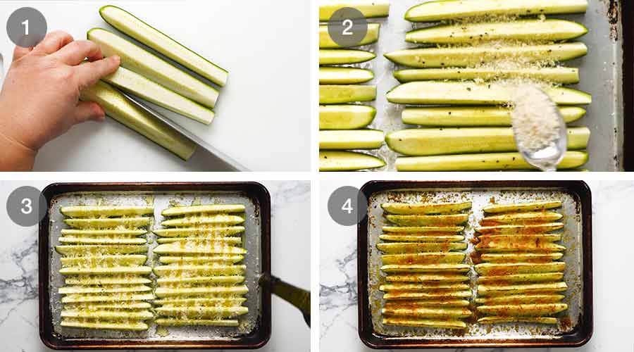 How to make baked zucchini (courgettes)