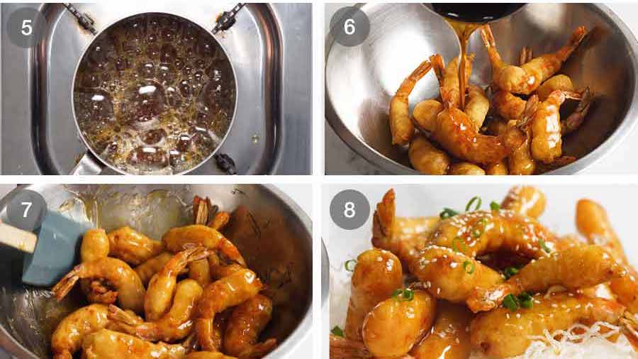 How to make Honey Prawns