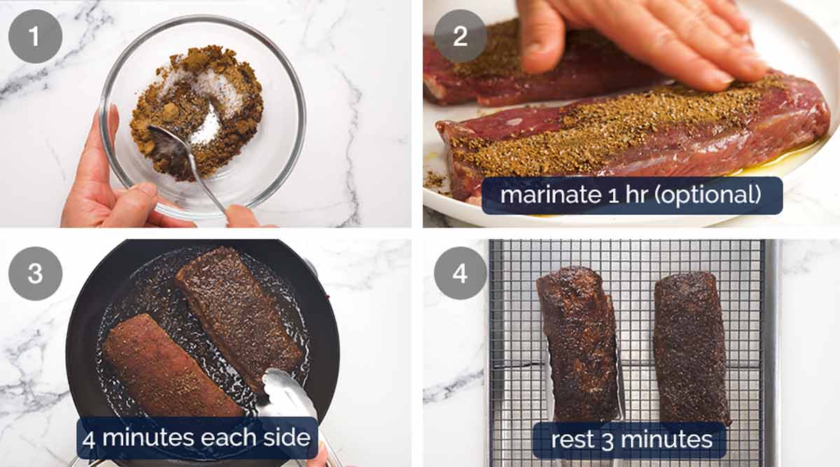 How to make Moroccan lamb backstrap