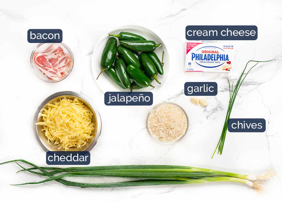 Jalapeño popper ingredients