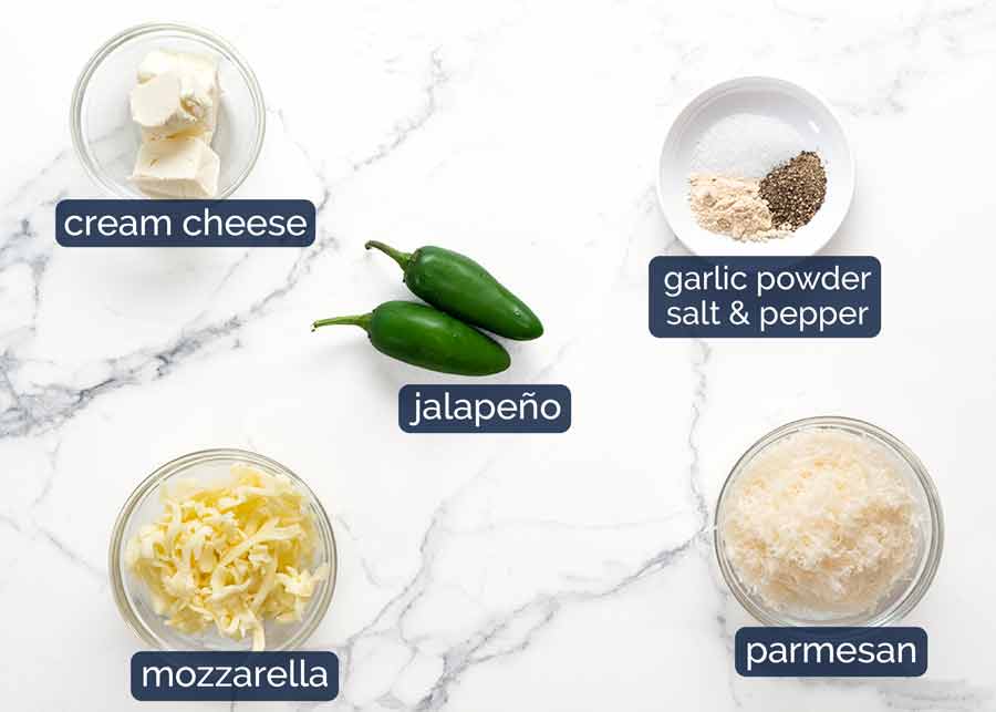 Ingredients in Jalapeno popper stuffed chicken