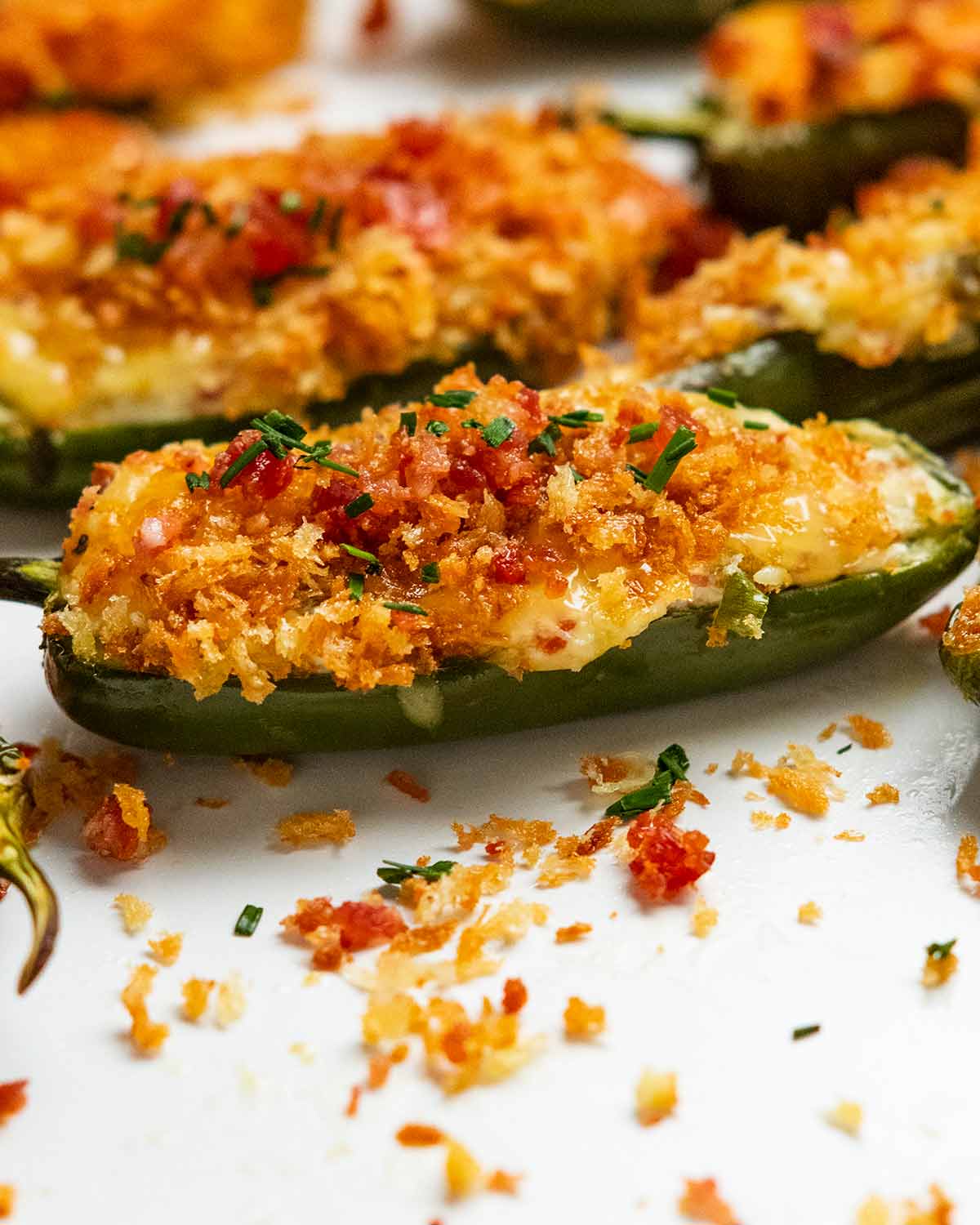 Close up photo of Jalapeño poppers