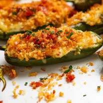 Close up photo of Jalapeño poppers