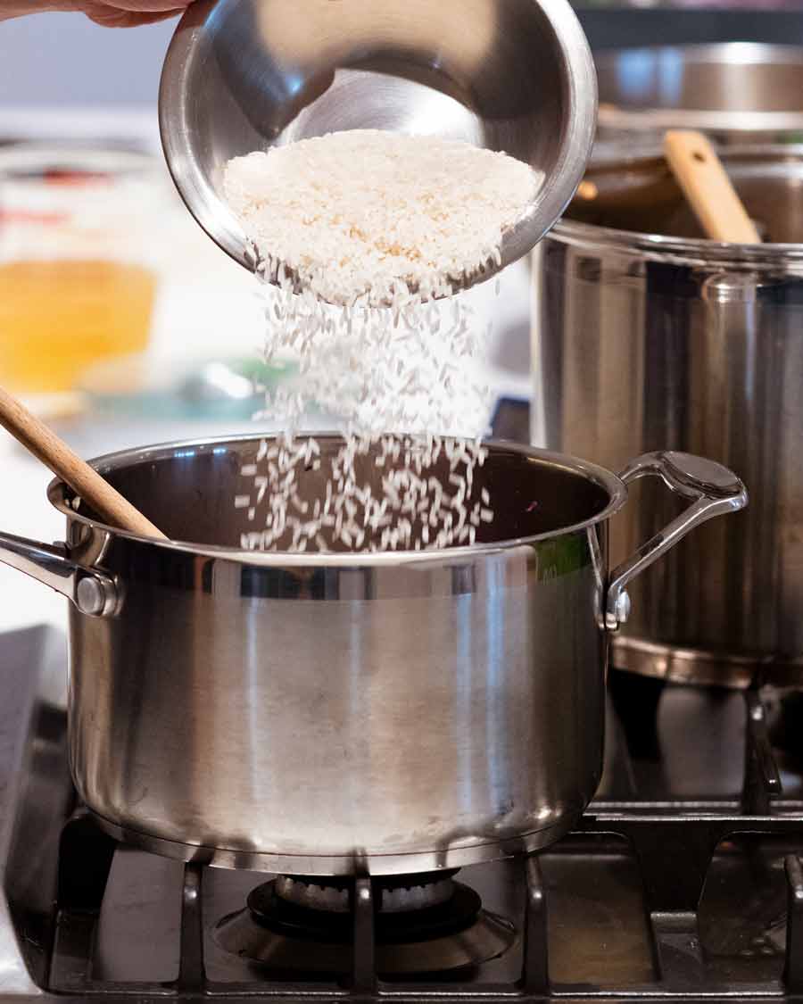 Adding jasmine rice into Purple rice