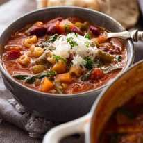 Bowl of Minestrone Soup