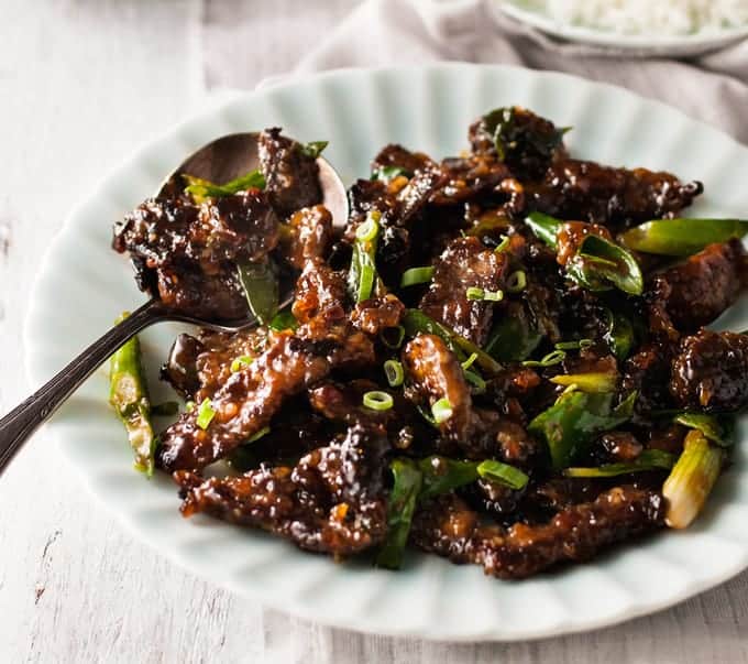 Crispy Sticky Mongolian Beef - PF Chang's copycat, done right! Less oil, all the flavor and not stickly sweet. Easy!