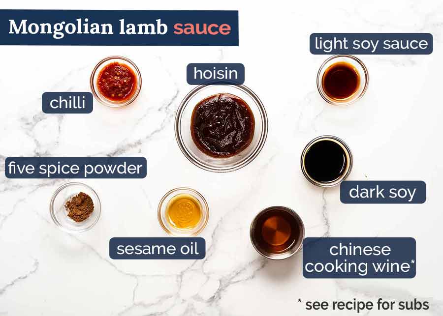 What goes in Mongolian Lamb Sauce