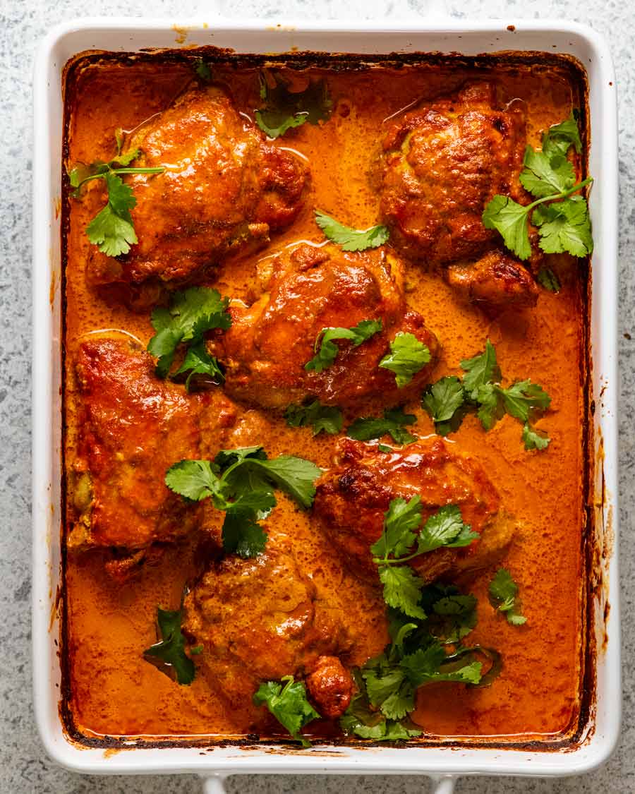 Freshly made One-pan Baked Butter Chicken