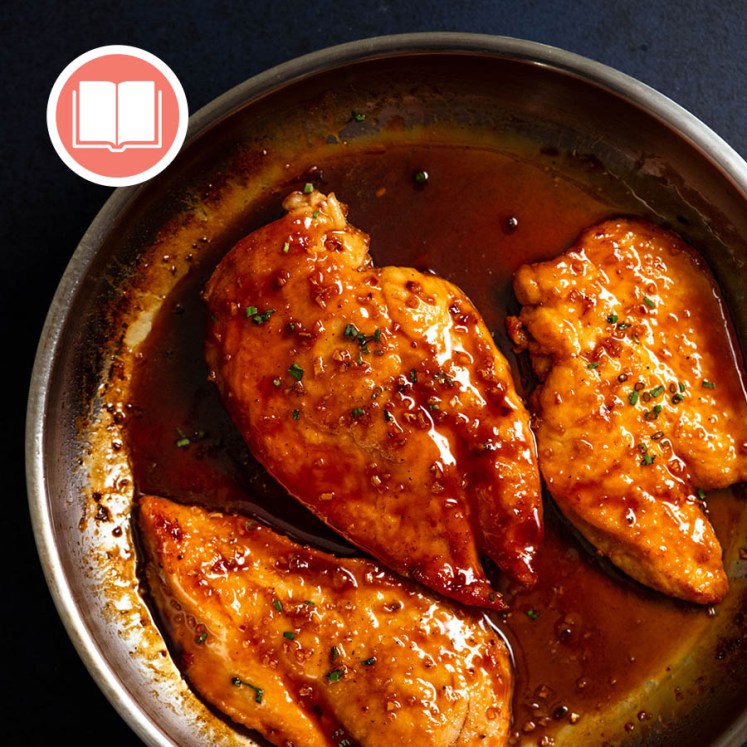 Pan-fried Chicken Breast from RecipeTin Eats "Dinner" cookbook by Nagi Maehashi