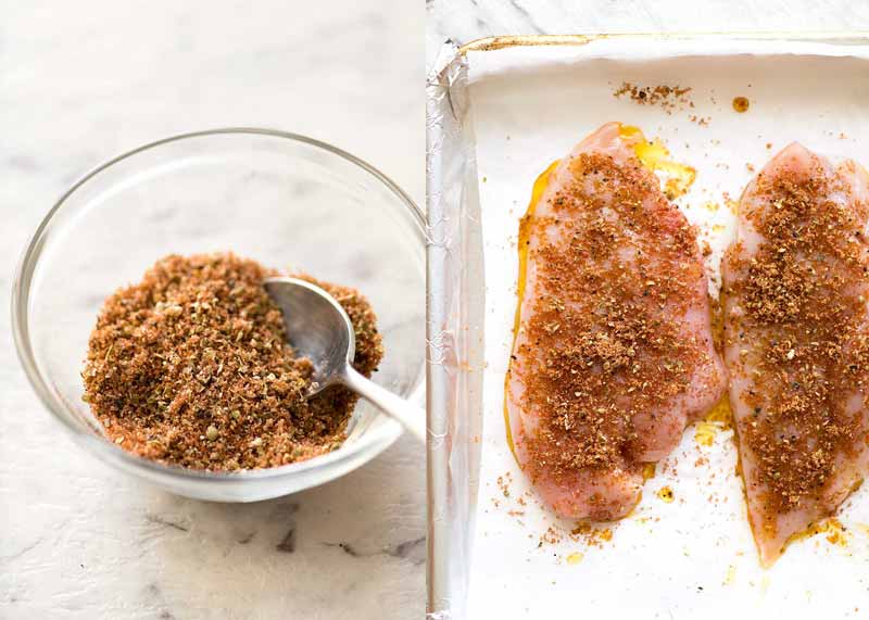 Seasoning for baked chicken breast