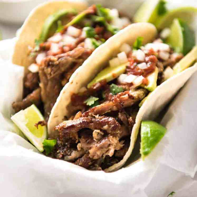 Mexican Pulled Pork Tacos - the juiciest, easiest, most flavoursome Pork Carnitas you will ever make! recipetineats.com