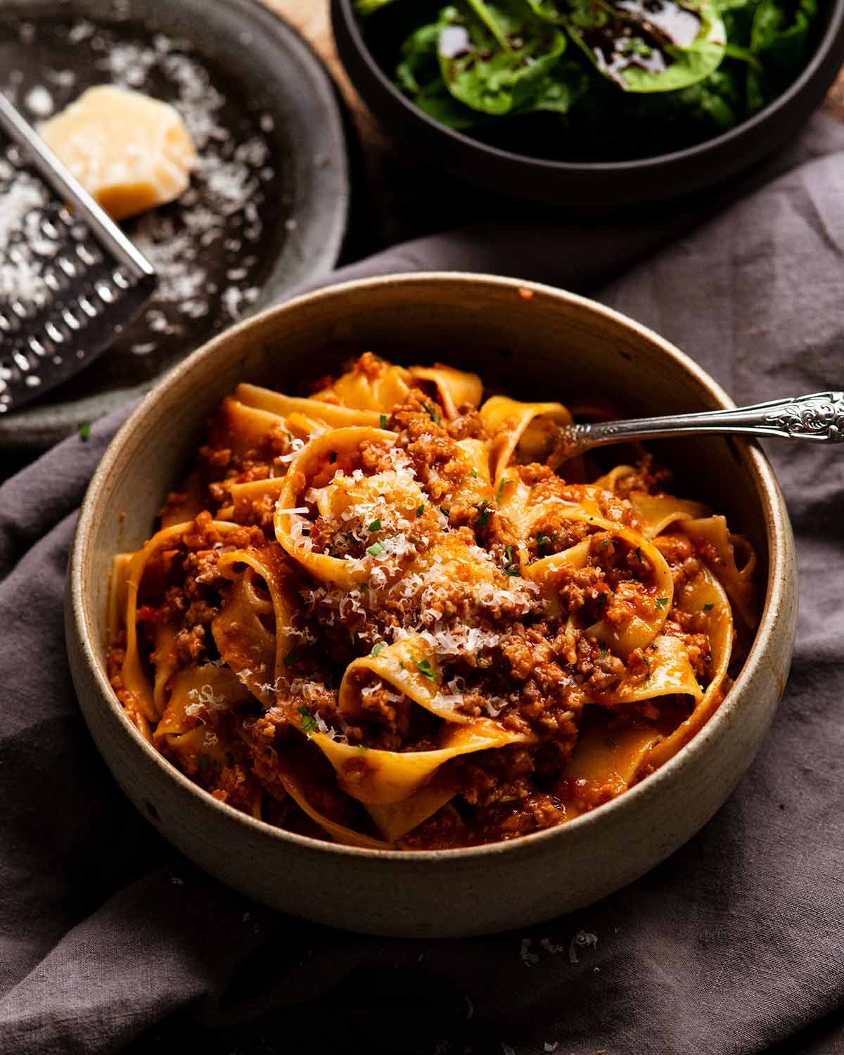 Sausage ragu pasta ready to eat