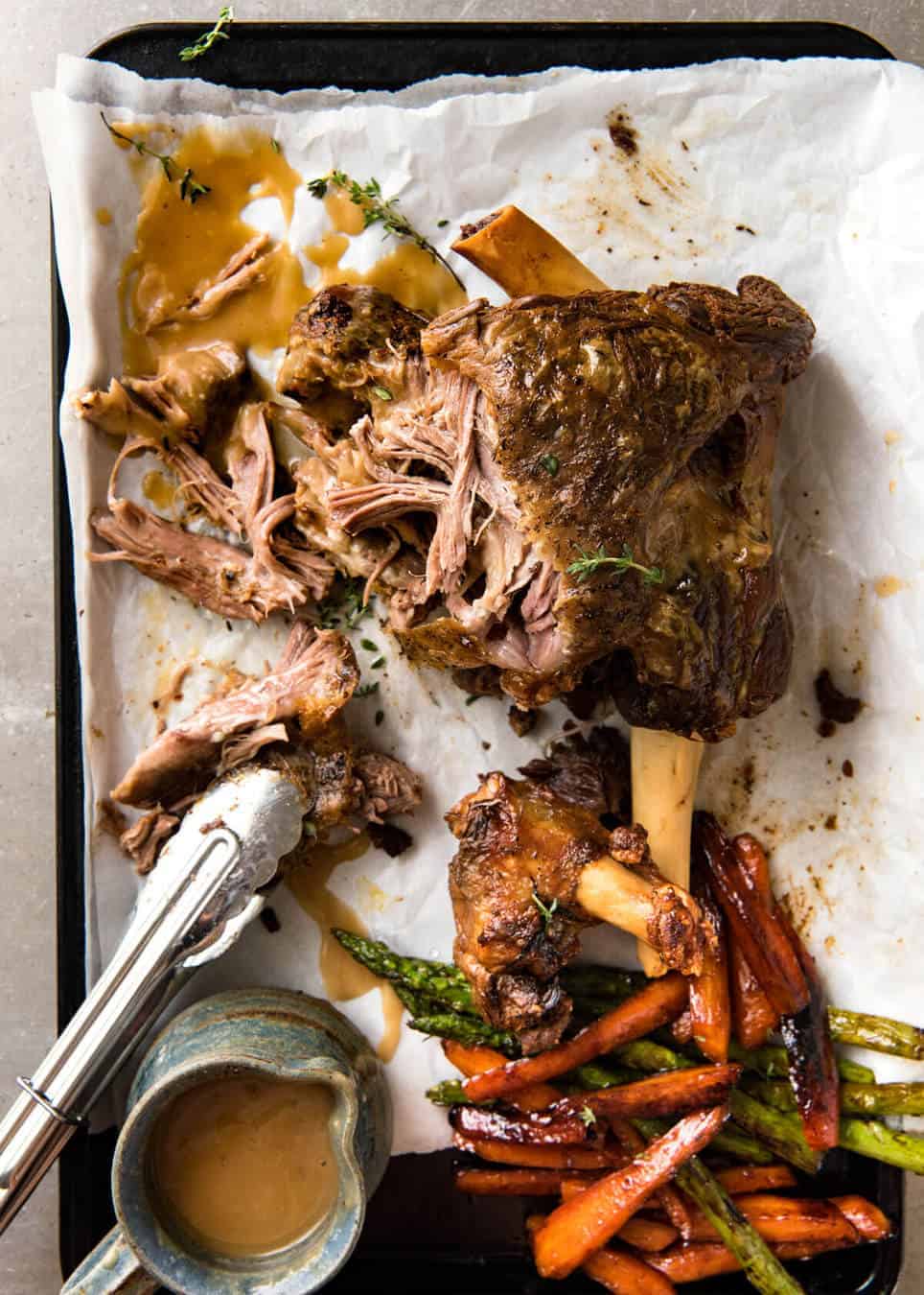 The most succulent and easiest lamb leg ever, this Slow Cooker Roast Lamb Leg takes minutes to prepare. The gravy is incredible! recipetineats.com