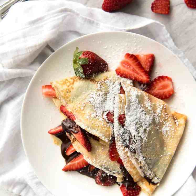 Nutella Crepes recipetineats.com