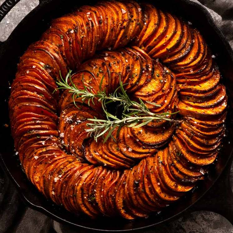 Overhead photo of Sweet Potato Bake( side dish)