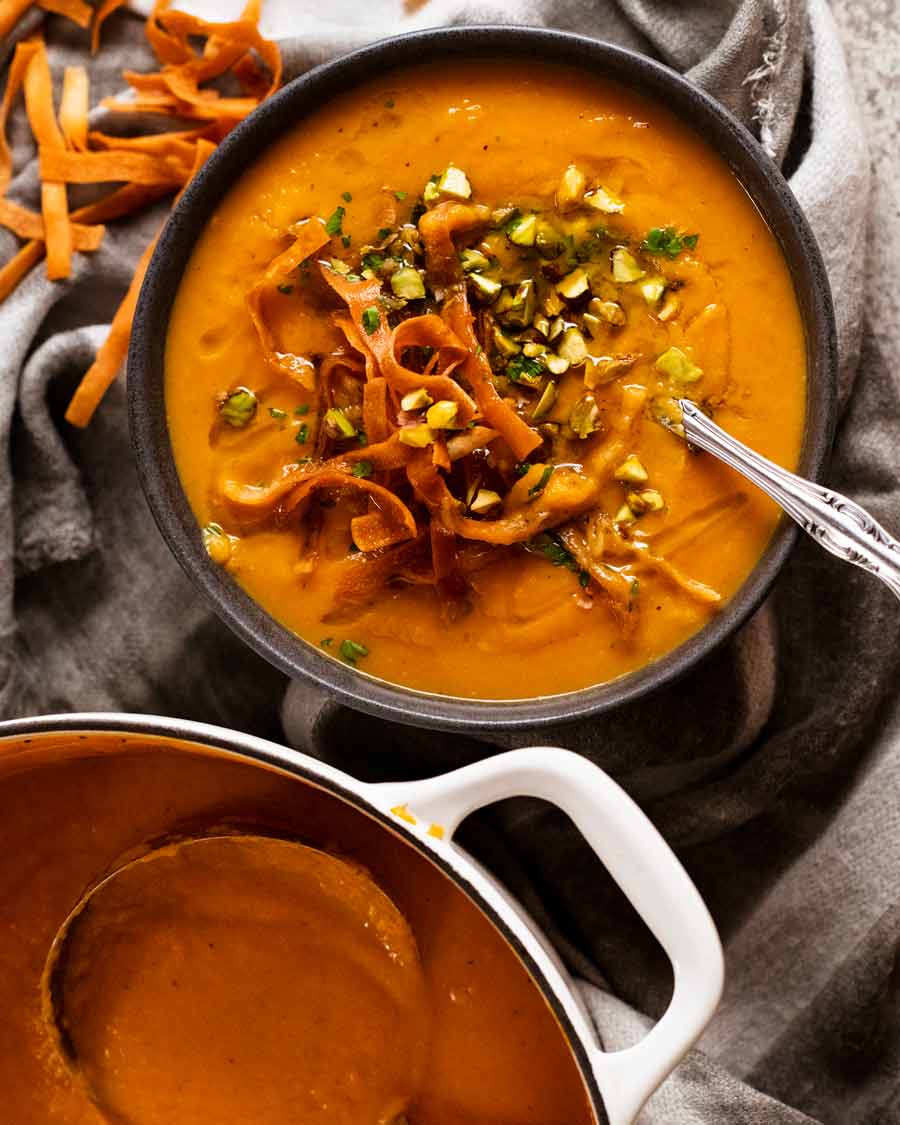 Bowl of Sweet potato soup