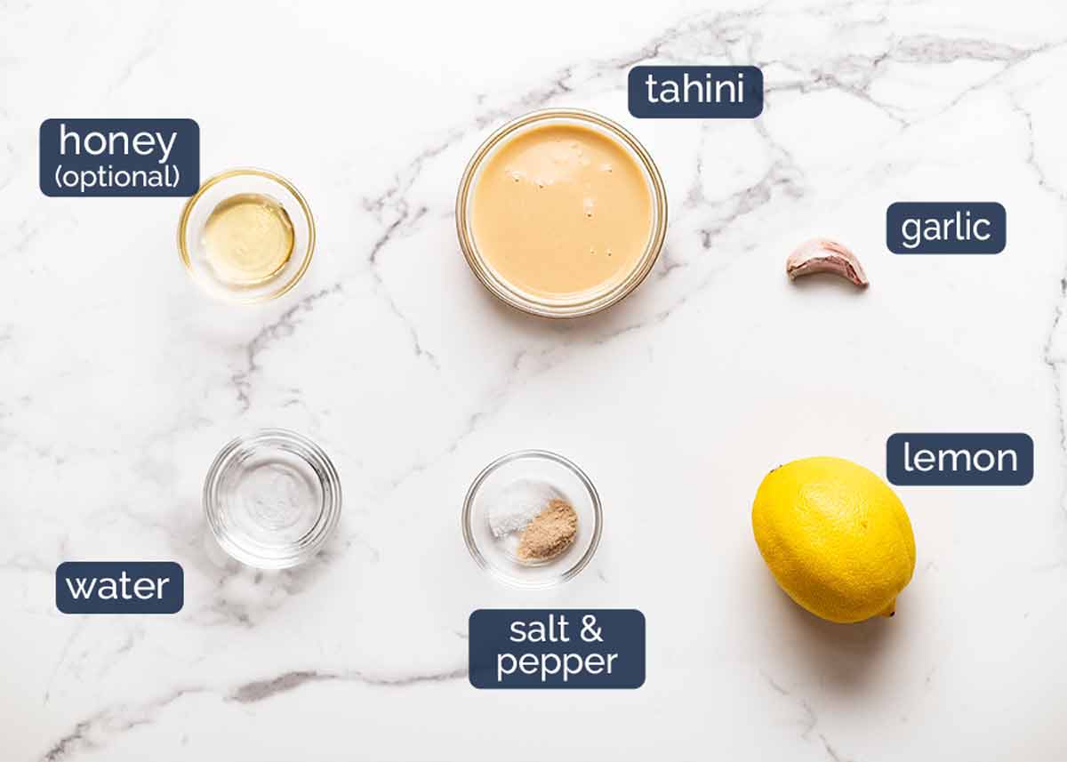 Ingredients in Tahini sauce