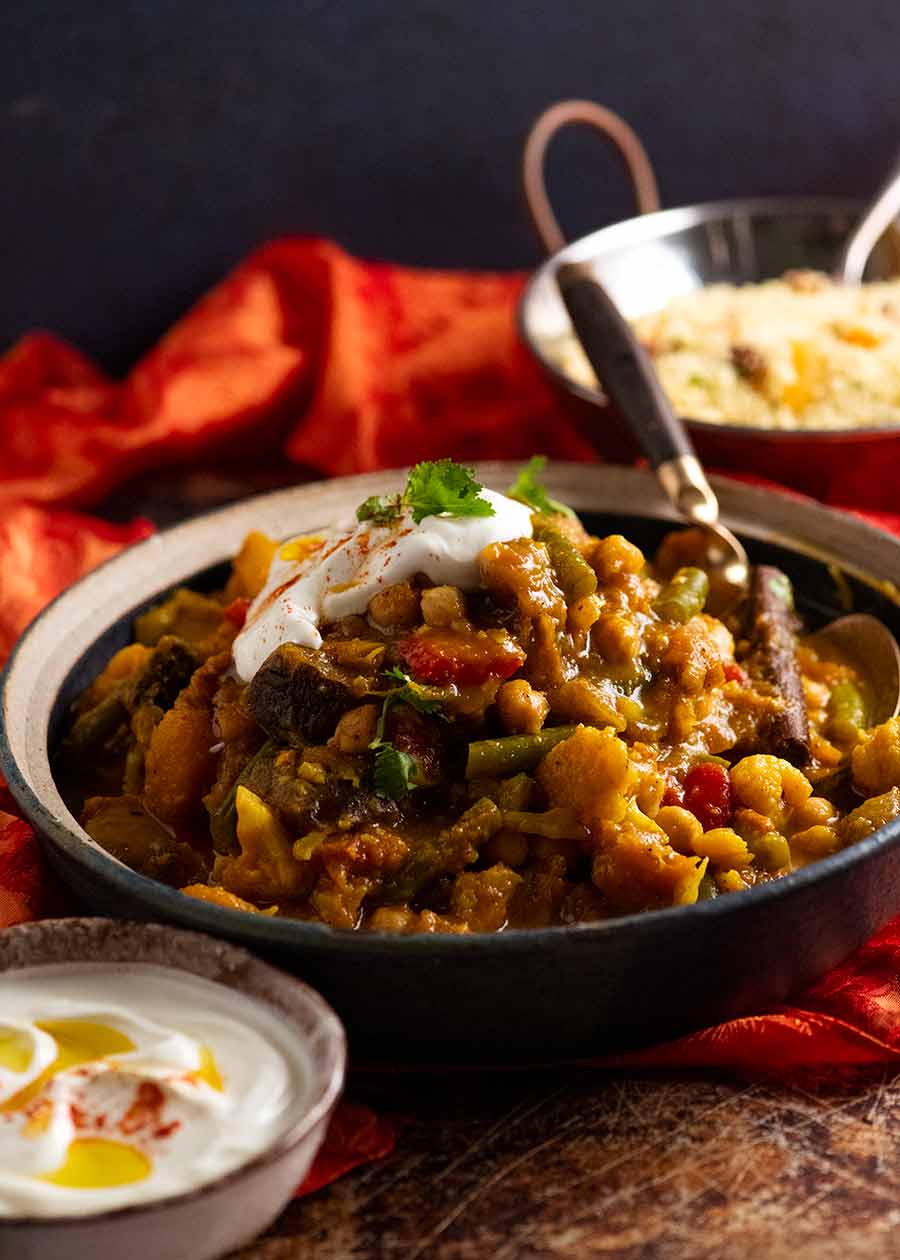 Vegetable Tagine ready to be served