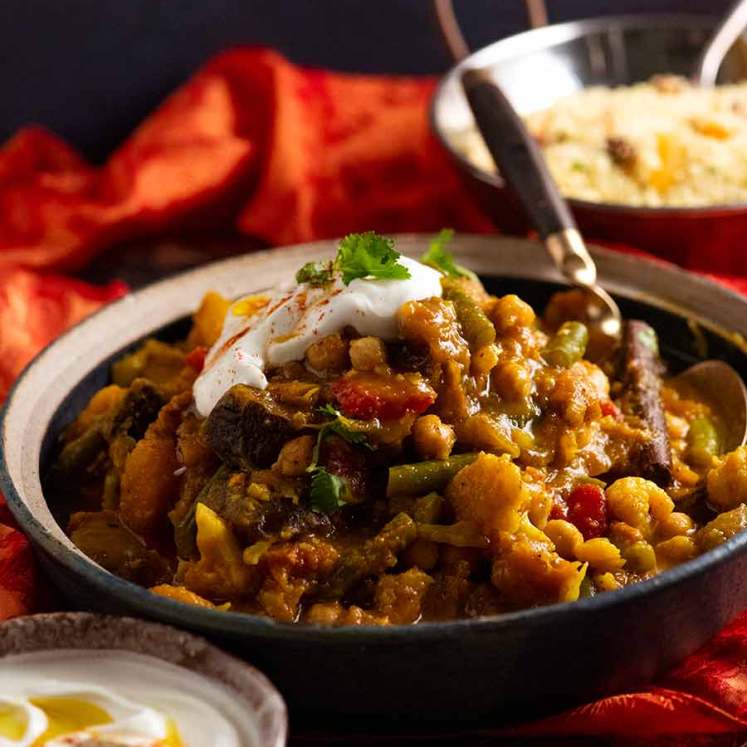 Vegetable Tagine ready to be served