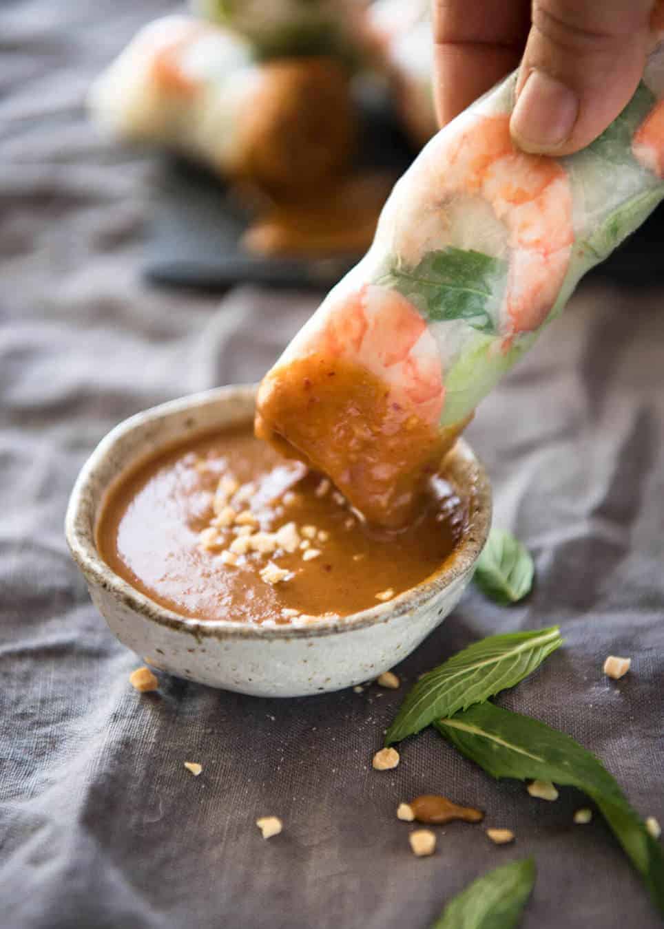 Jam packed with fresh, bright flavours, learn how to make Vietnamese Rice Paper Rolls with an easy to follow video tutorial and step by step photos. Served with an addictive Vietnamese Peanut Dipping Sauce! recipetineats.com