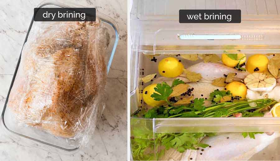 Wet versus dry turkey brine