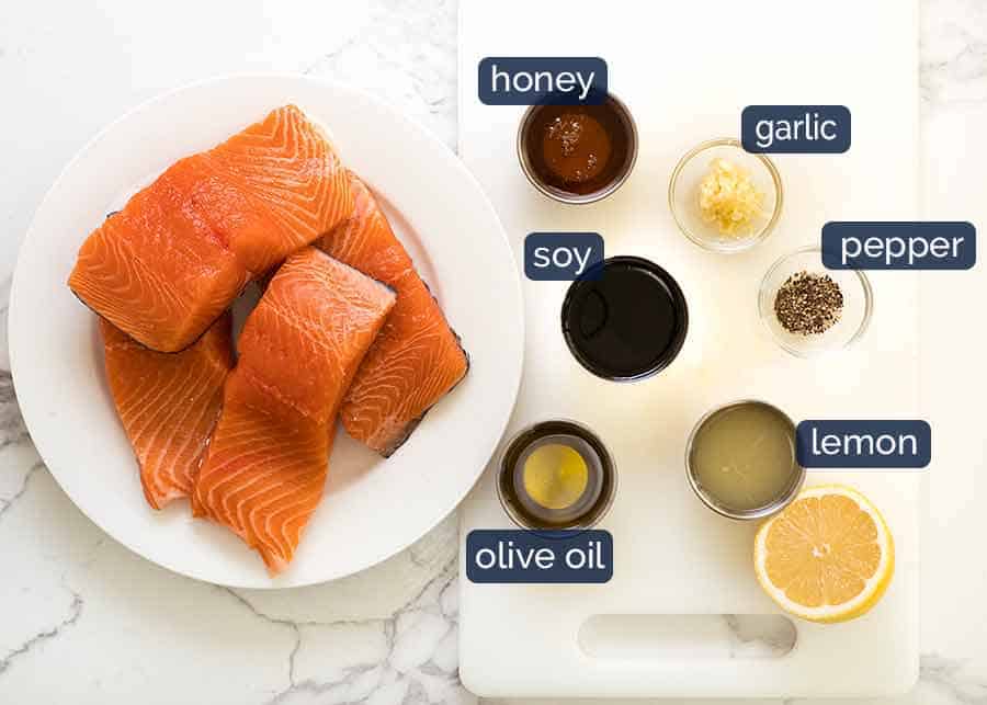 Salmon Marinade ingredients