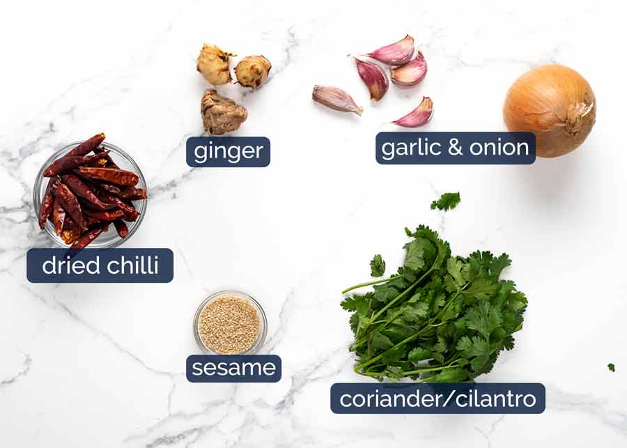 Xinjiang Cumin Lamb stir fry ingredients