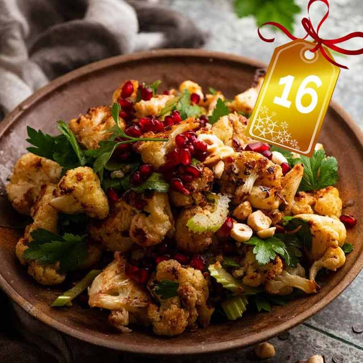 Cauliflower Salad in a bowl, ready to be served